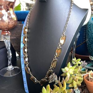 Gold Amber Crescent Gem Long Coldwater Creek Necklace $16 ea or bundle 3/$25